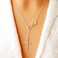 thumbnail image 1 of Collar con colgante de palo redondo minimalista para mujer, collar de clavícula de perlas, cadena larga de hojas, joyería de moda, regalo de declaración para niña, 1 of 4