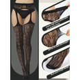 thumbnail image 3 of Medias de red Skylety, 6 pares, para mujer, talla grande, 3 of 7