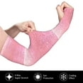 thumbnail image 3 of Fotbe Sparkly Pink Glitter UV Sun Protection Arm Sleeves - Tattoo Cover Up - Basketball Arm Sleeve UPF 50 Cooling for Men Women, 3 of 8
