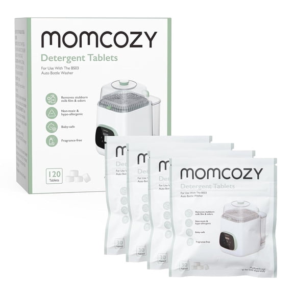 Momcozy Bloque de Lavado para KleanPal Pro Lavadora Esterilizadora y Secadora de Biberones, 120 Unidades