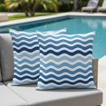 thumbnail image 4 of Set of 2 Blue Gradient Pillow Covers 20x20 Inch, Water Ripple Striped Modern Decorative Throw Pillow Cases Cotton Cushion Covers for Sofa Couch Bed Living Room Bedroom Home Decor, 4 of 9