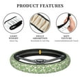 thumbnail image 6 of Kll Car Steering Wheel Cover, Universal 15 Inch, Soft Elastic And Comfortable,Car Accessories Decorations-Cute Crocodile, 6 of 8