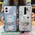 thumbnail image 2 of ABL-Phone Case For MOTO G Power 5G 2024, Rotatable stand Back Cover cute TPU Protective Dirt-resistant Cartoon Anti-knock Quicksand Skin feel silicone Soft Case Fashion Design Kickstand, 2 of 9