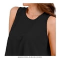 thumbnail image 4 of Blusa George para Mujer, Blusa Básica Cuello Redondo Sin Manga Negro Talla M, 4 of 4