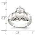 thumbnail image 3 of Auriga 925 Sterling Silver Claddagh Ring for Women Size- 6, 3 of 6