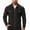 Black, variant on Mens Bomber Jacket Zip Up Waffle Knit Shacket Jakcet Collared Fall Winter Athletic Daily Going Out Business Casual Outfits with Pockets
