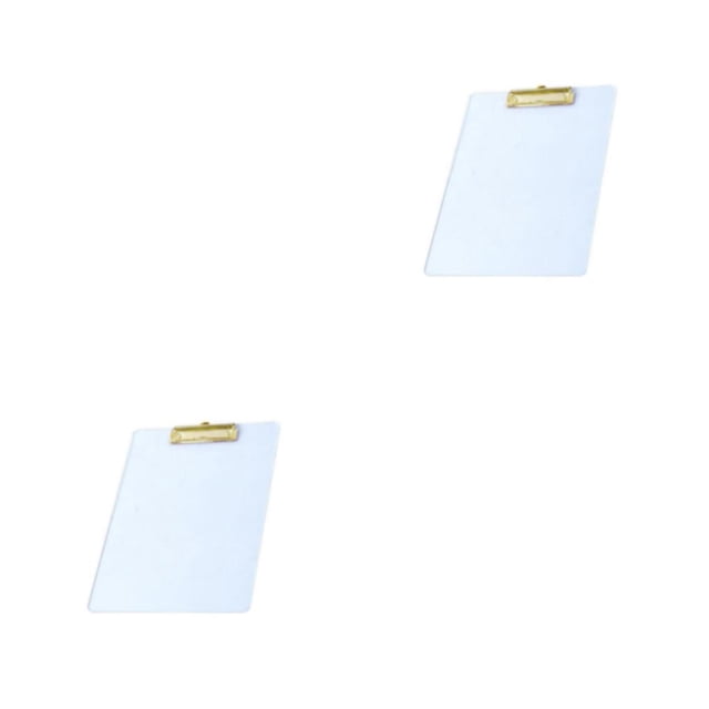 Seitruly Portapapeles portátil A4 Papelería multifuncional para notas de papel A4 Dorado mate 2piezas Oro Mate