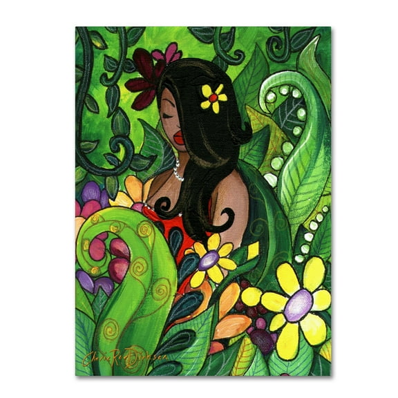 Trademark Fine Art 'Hawaiian Girl' Canvas Art by Cherie Roe Dirksen