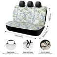 thumbnail image 2 of Floral Colorful Flower Rear Seat Covers, Car Backseat Protector, Universal Back Seat Vehicle Interior Protector, Fits Most Cars, SUVs, Sedans, Trucks, 2 of 6