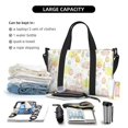 thumbnail image 6 of Zufioo Easter Rabbit Pattern Hand-held Travel Bag, Waterproof Adjustable Shoulder Strap Crossbody Duffel Bag, Suitable for Work, Short trips, Sports, 6 of 8