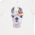 thumbnail image 4 of Inktastic Cute Llama with Flower Boys or Girls Toddler T-Shirt, 4 of 5