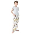 thumbnail image 4 of FORMRS Kids Pajama Pants with Pockets Size 6-8Y Boys Lounge Sleep Bottoms, Ice Cream Pattern, 4 of 8