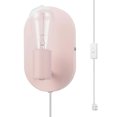 thumbnail image 1 of Kiel 1-Light Matte Pink Plug-In or Hardwire Wall Sconce, 91002313, 1 of 7
