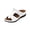 White, variant on Women's Sandals Orthopedic Wedge Shoes Buckle Slip On Dressy Sandal Summer Comfortable Slides Sandals Lightweight Memory Foam Platform Shoes Khaki 8 Wide