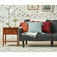 thumbnail image 5 of Anna Rust Solid Woven Square Accent Throw Pillow, 18" x 18", 5 of 7