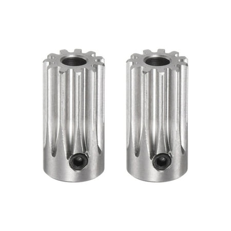 

Uxcell Straight Spur Pinion Gear 5mm Inner Aperture 11T 1 Module Stainless Steel Motor Gear 2Pack