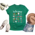 thumbnail image 3 of Tis The Season Christmas Shirt for Women, Men, Kids – Festive Holiday Graphic Tee with Santa, Xmas Icons, 3 of 7