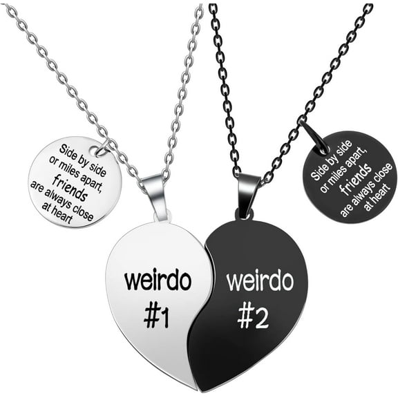 Best Friend Necklaces Bff Necklace For 2 Friendship Valentines Day Gifts Matching Heart Pendant Necklace Best Friends Forever[o6733]