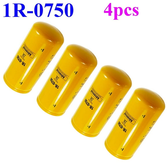 4PCS 1R-0750 Fuel Filter Sealed Fit For CAT Duramax Caterpillar 1R0750 1R 0750