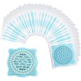 thumbnail image 2 of 20 PCS 12 × 12 cm Adhesivo para drenaje de piso de ducha, Adhesivos para cocina, Filtro de cabello desechable Traje fácil de instalar para baño, cocina, pelo de perro, 2 of 5
