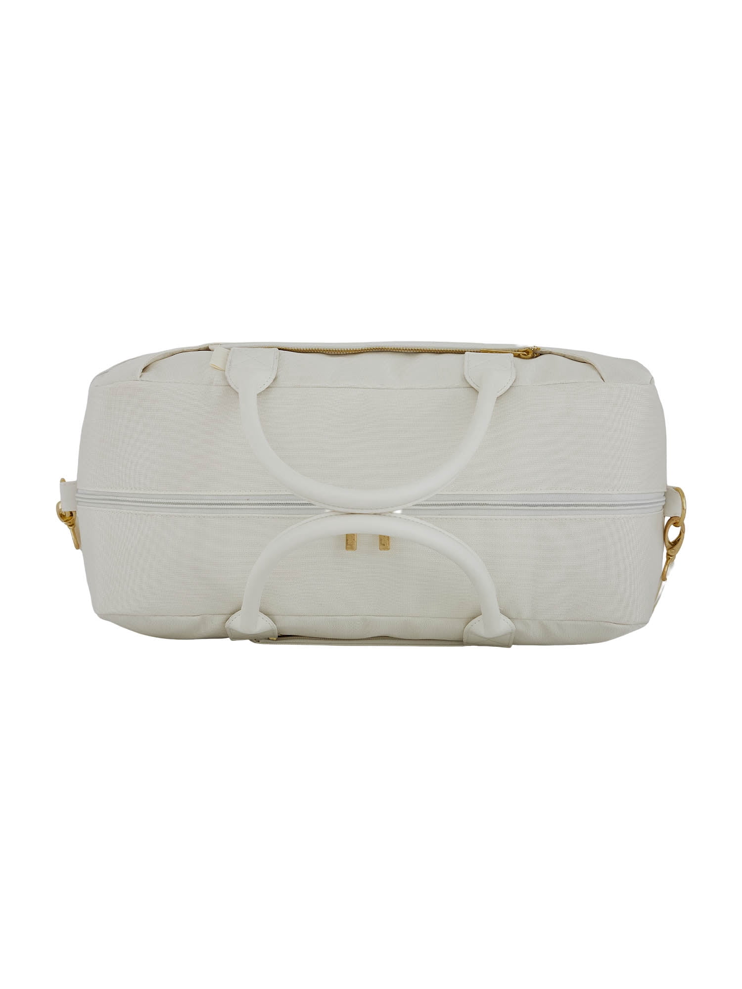 Protege 20” Drop Bottom Weekender Duffel Bag for Travel, Polyester Material, Carry-On Travel Bag, White