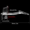 thumbnail image 4 of Shelf Support Peg 20PCS Clear Plastic Locking Shelf Support Pin Clips, Cabinet Shelf Pins for 1/4inch Diameter Hole and 25/32inch Shelf,Self-Locking Bracket Clips, 4 of 5