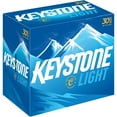 Keystone Light Lager Beer, 30 Pack, 12 fl oz Cans, 4.1 ABV