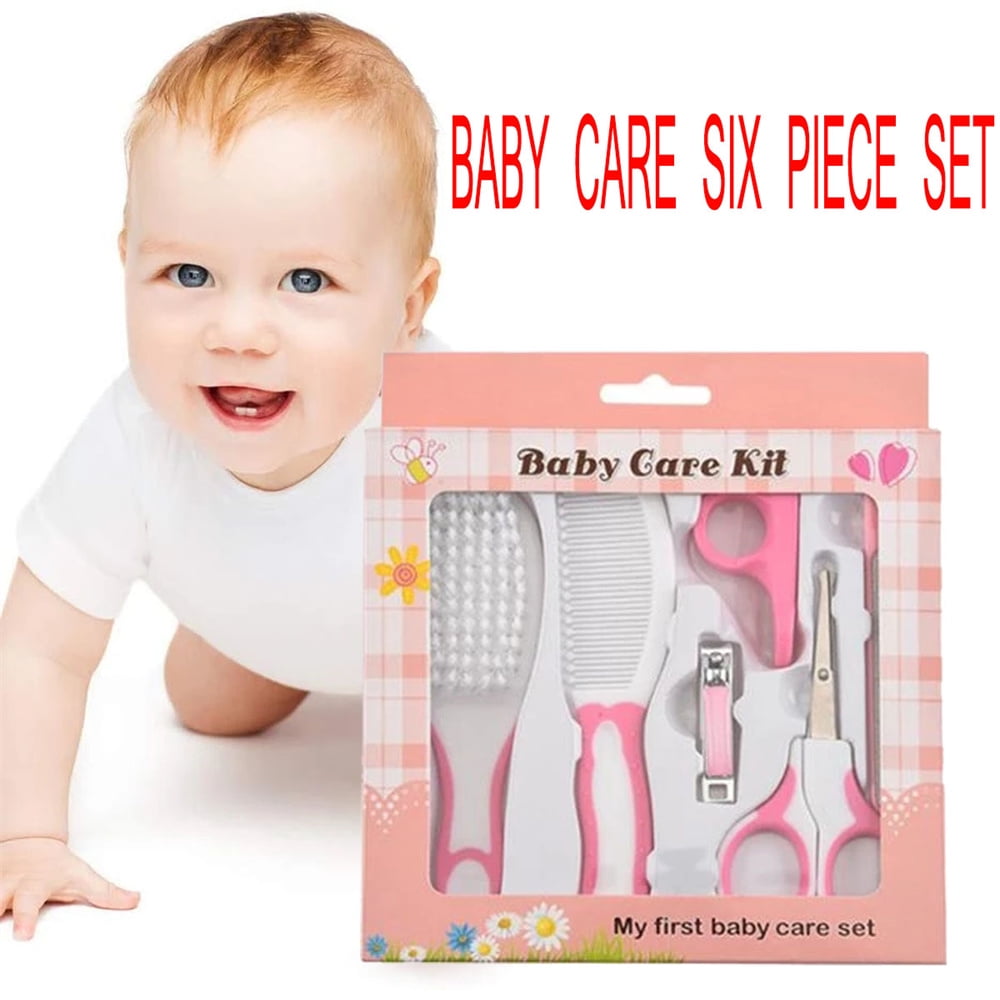 6pcs/set Baby Care Utensil Kit Newborn Infant Toddlers Nail Hair