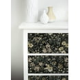 thumbnail image 4 of Roommates Studio Black Pearson Floral Peel and Stick Wallpaper 30.75 Sq. ft, 4 of 8