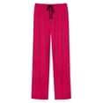 thumbnail image 6 of WAENQINLA Men's Cotton Sleep Pants Eastic Waist Lightweight Loungewear Trousers Winter Casual Loose Comfy Straight Leg Homewear Pajamas Bottoms with Pockets Hot Pink S, 6 of 6