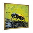 thumbnail image 3 of Designart "Yellow And Black Neon Pioneers" Animals Ant Picture Framed Canvas Art Print, 3 of 5