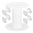 thumbnail image 1 of Miangastore 5 Pcs Empty Plastic Spools Ribbon Spools Thread String Bobbin Wire Weaving Bobbin Craft Spools For Embroidery And Sewing Machine White, 1 of 8