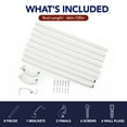 thumbnail image 3 of ZOPZO Curtain Rod Adjustable Window Drapery Rod, White, 66-120 Inch, Heavy Duty Curtain Pole for Living Room Bedroom Easy Install, 3 of 9
