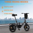 thumbnail image 4 of Bodywel Electric Bike for Adults, 500W Peak Motor, Electric Bicycle with 36V 10Ah Battery, 14" Folding Ebike, 20MPH, Commuting Mini E Bikes, UL2849, 4 of 10