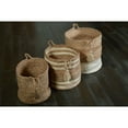 thumbnail image 2 of Laddha Home Designs 17" Brown Hand Crafted Jute Storage Basket, 2 of 2