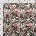 thumbnail image 3 of oneOone Silk Tabby Brown Fabric Tropical Sewing Material Print Fabric By The Yard 42 Inch Wide-R1, 3 of 5