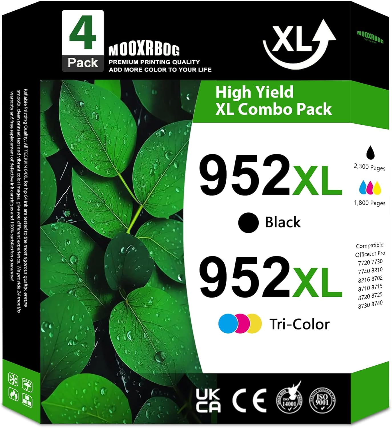 HP 63XL High Yield Ink Cartridge, Black and Tri-Color, Cyan