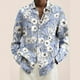 thumbnail image 4 of Camisa de hombre con estampado de flores y plantas vintage, informal, cómoda, de manga larga y botonadura sencilla, ropa de calle, blusa con solapa para hombre, 4 of 5