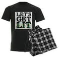 thumbnail image 6 of CafePress - Lets Get Lit Pajamas - Men's Dark Loose Fit Cotton Pajama Set, 6 of 7