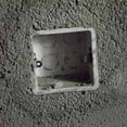 thumbnail image 4 of DIY Easily Mount Back Box Plastic Power Enclosures Wall Plate Junctions Box Electrical Outlet Box Single Gang White, 4 of 5