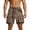 Khaki2, variant on Khunlpohl Cargo Shorts for Men Big and Tall Loose Casual Elastic Waist Short Sweatpants with Pockets M-4XL