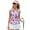 Colorful Heart Print, variant on Green Four Leaf Prints Shirts for Women Saint Patrick Button Down Womens Sleeveless Golf Shirt Lightweight Athletic Tank Tops Size L Polyester Tennis Athletic Tank Top