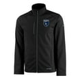 thumbnail image 2 of Men's-Cutter & Buck  Black San Jose Earthquakes Evoke Eco Softshell Recycled Full-Zip Jacket, 2 of 3