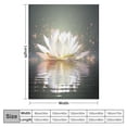 thumbnail image 4 of Chilfamy Flowers Water Reflection Print Blanket for All Seasons Super Soft Lightweight Blanket Gifts Throw Blanket 40x50in, 4 of 6