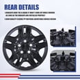 thumbnail image 4 of Wheel Rims Covers 16 inch 4 Pieces ,for 2007-2012 Nissan Altima/2008-2009 Nissan Altima Coupe Compatible with Steel Wheels and Bolt on Installation Hubcaps PP Material (Black Lacquer), 4 of 8