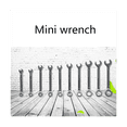 thumbnail image 4 of 10-Piece Mini Wrench Set Manual Dual- Wrench Tool English Wrench Set Home Maintenance Tools, 4 of 5
