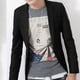 thumbnail image 2 of Men Business Formal Blazer Coat Slim Fit Wedding Suit Jacket zhangyuxiang LED, 2 of 2