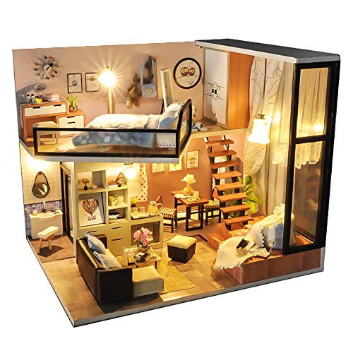 Details about   3D Miniature DollHouse Fashion Furniture Kit Toy Holiday Gift fashion shop 
