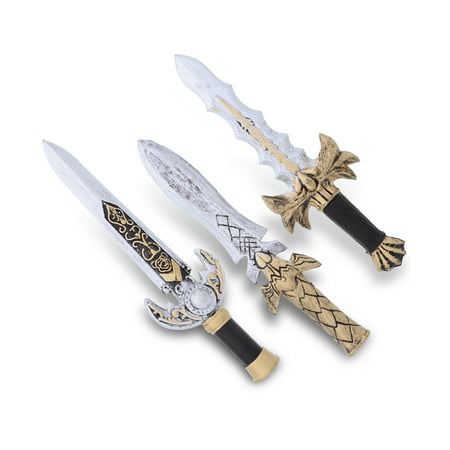 Attitude Studio Dagger Knife Set of 3 LARP Knight Costume Cosplay Foam Swords