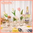 thumbnail image 7 of Bocaoying 12 Pack Glass Bud Vase, Small Flower Bud Vase Bulk, Clear Vases for Flower, Decor Centerpiece for Bathroom, Decorative Vases for House Warming, Valentines' Day, Mother's Day, 7 of 7